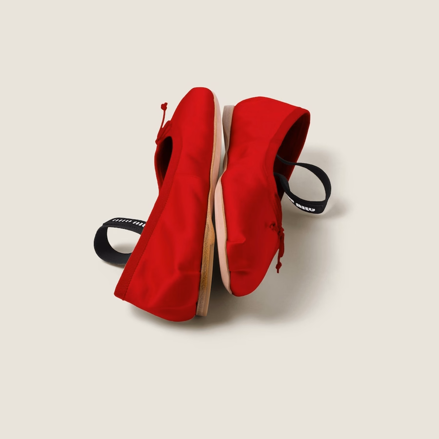 Satin ballerinas
