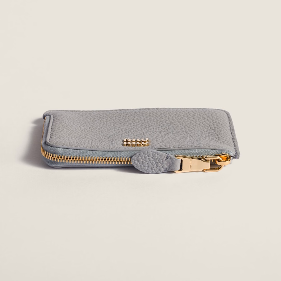 Leather pouch card holder