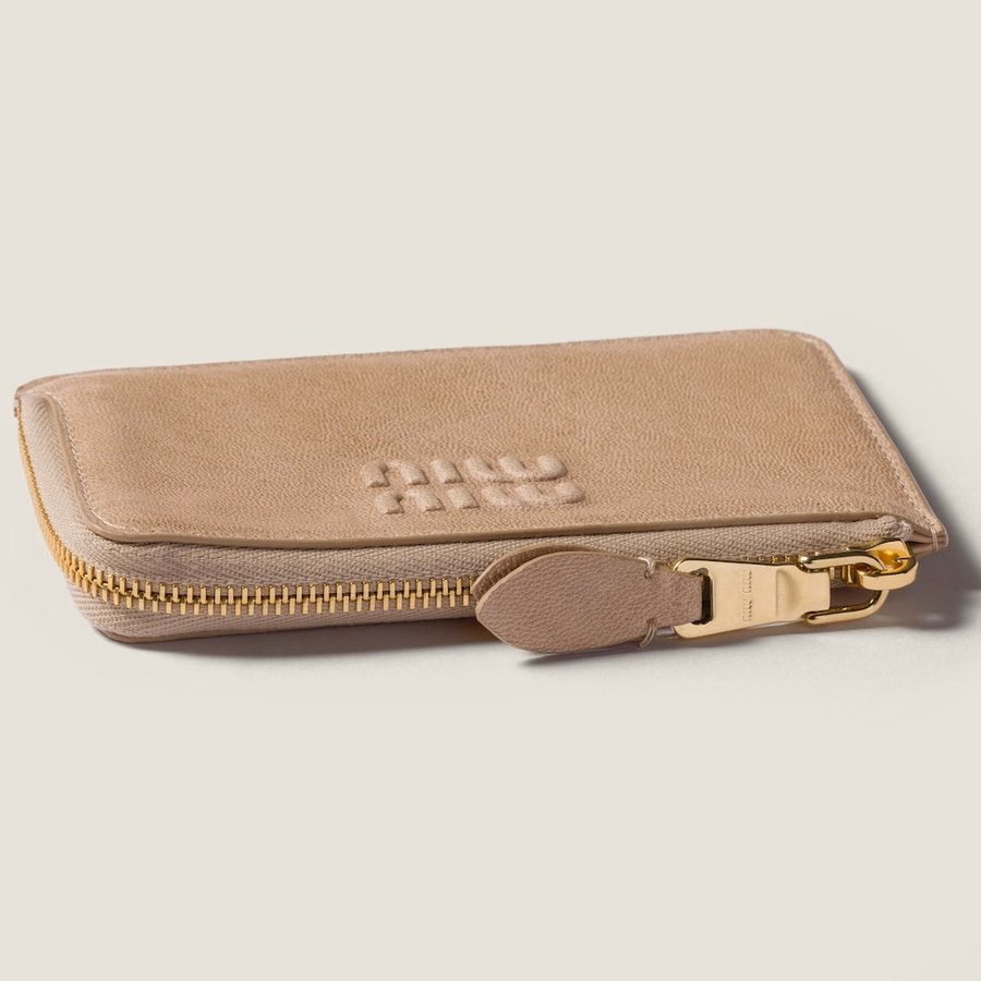 Nappa leather envelope card holder