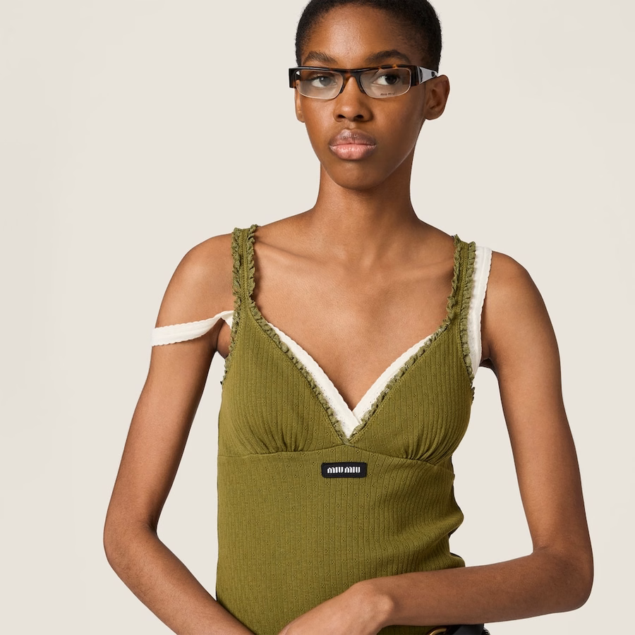 Garment-dyed cotton mini dress