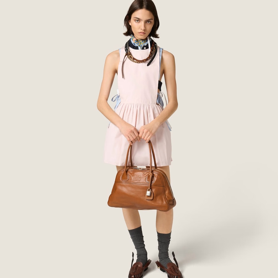 Poplin mini-dress
