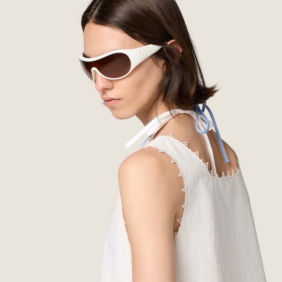 Slubbed poplin dress