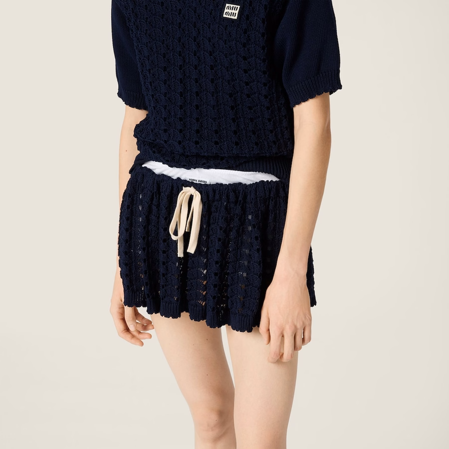 Cotton miniskirt