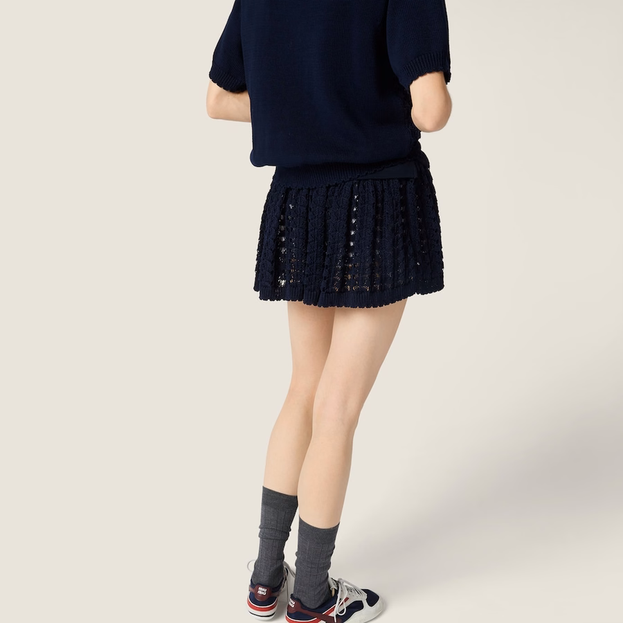 Cotton miniskirt