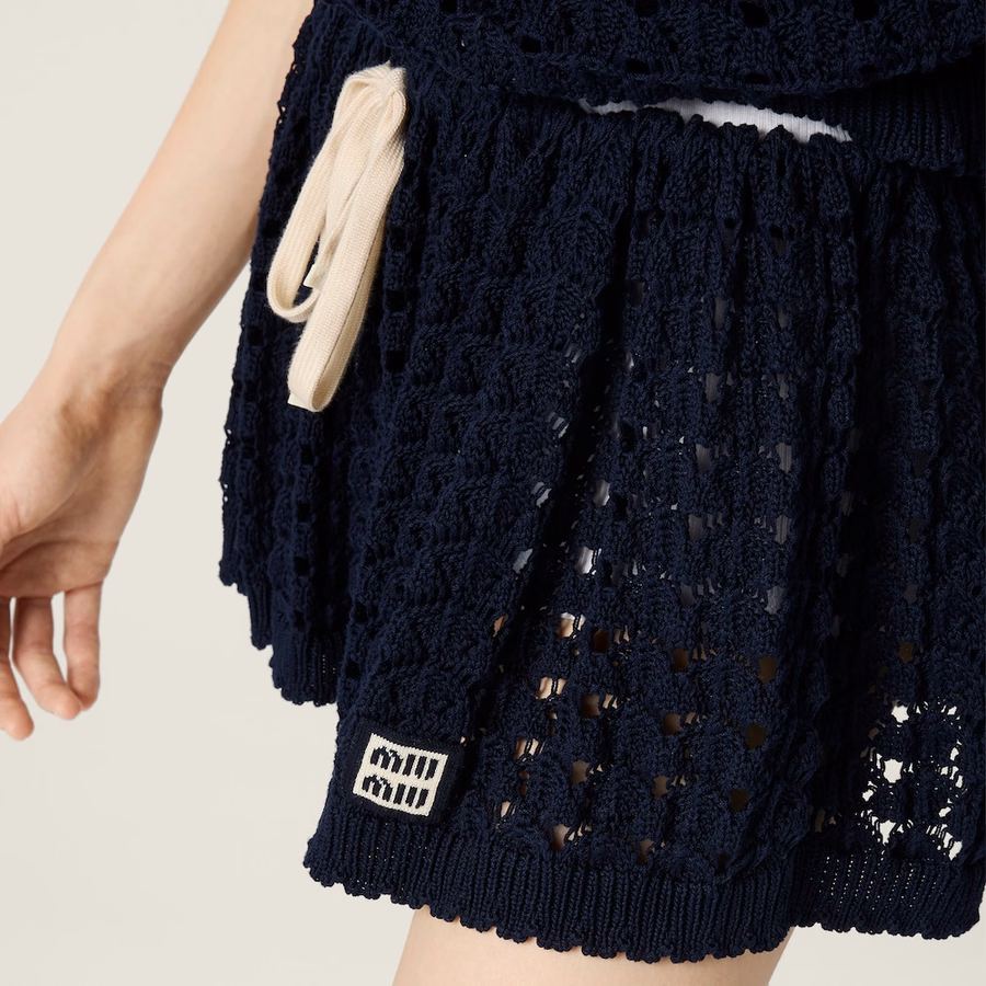 Cotton miniskirt