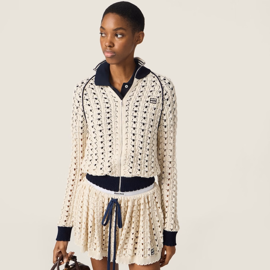Cotton miniskirt