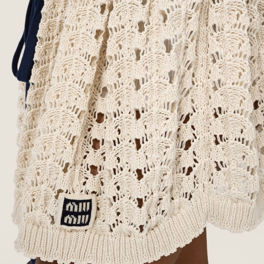Cotton miniskirt