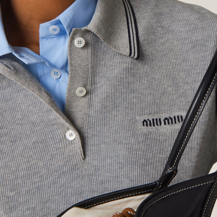 Cotton jersey polo shirt