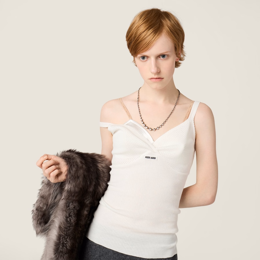Cotton knit top