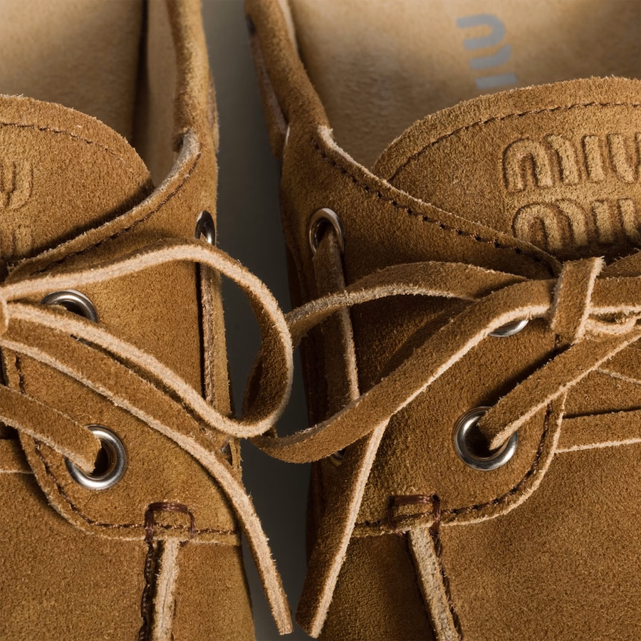 Faded suede Deck mules