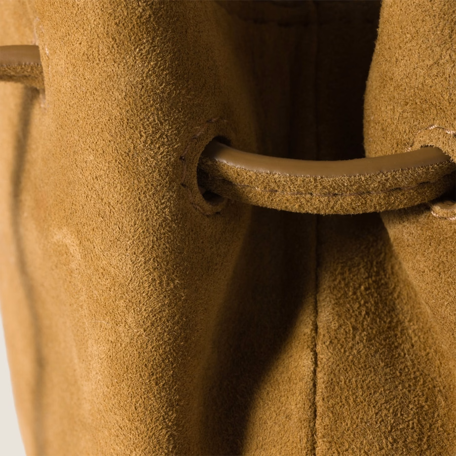 Suede pouch