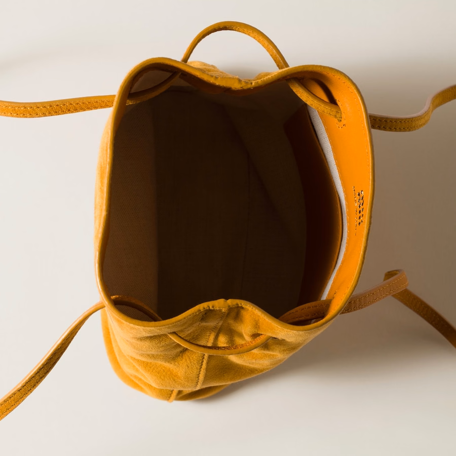 Suede pouch