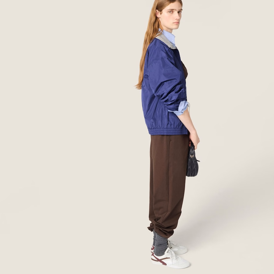 Washed twill joggers