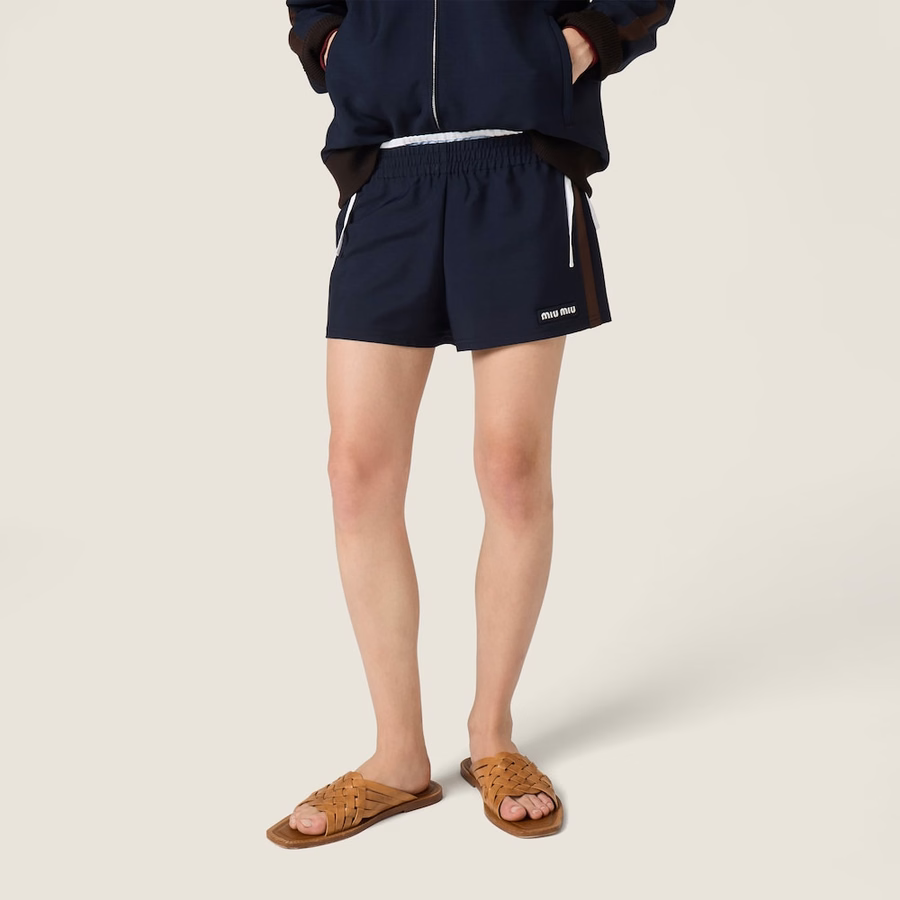 Kid mohair shorts