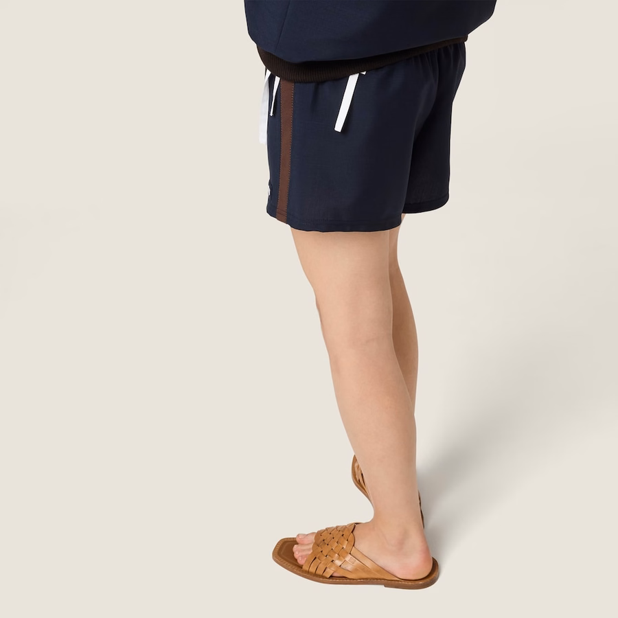 Kid mohair shorts
