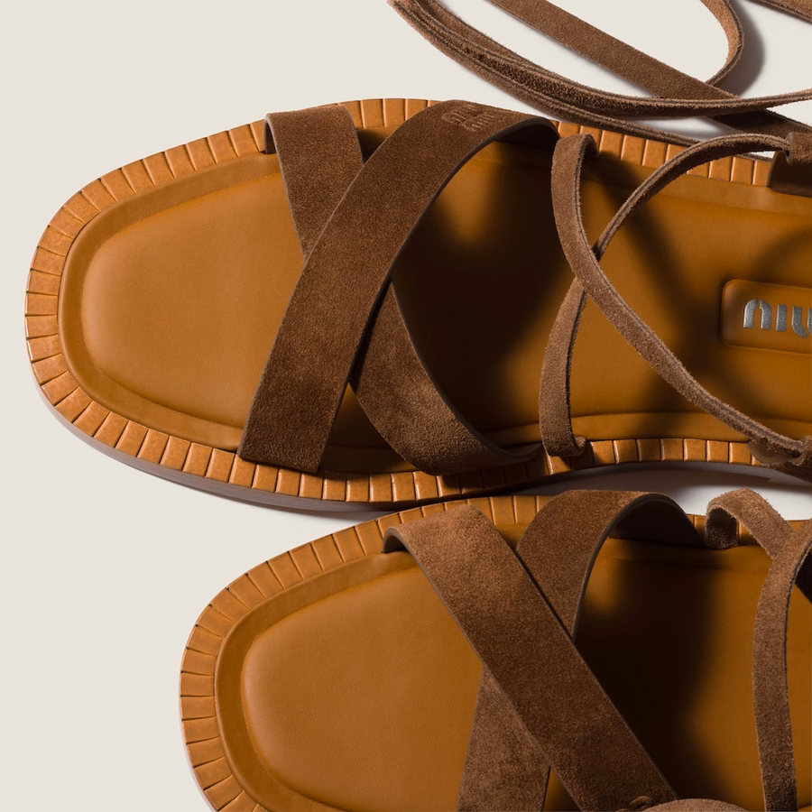Suede sandals