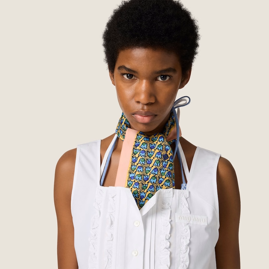 Poplin crop top