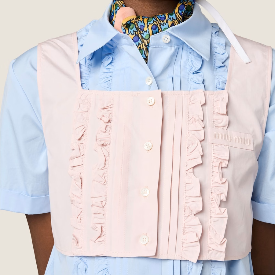 Poplin crop top