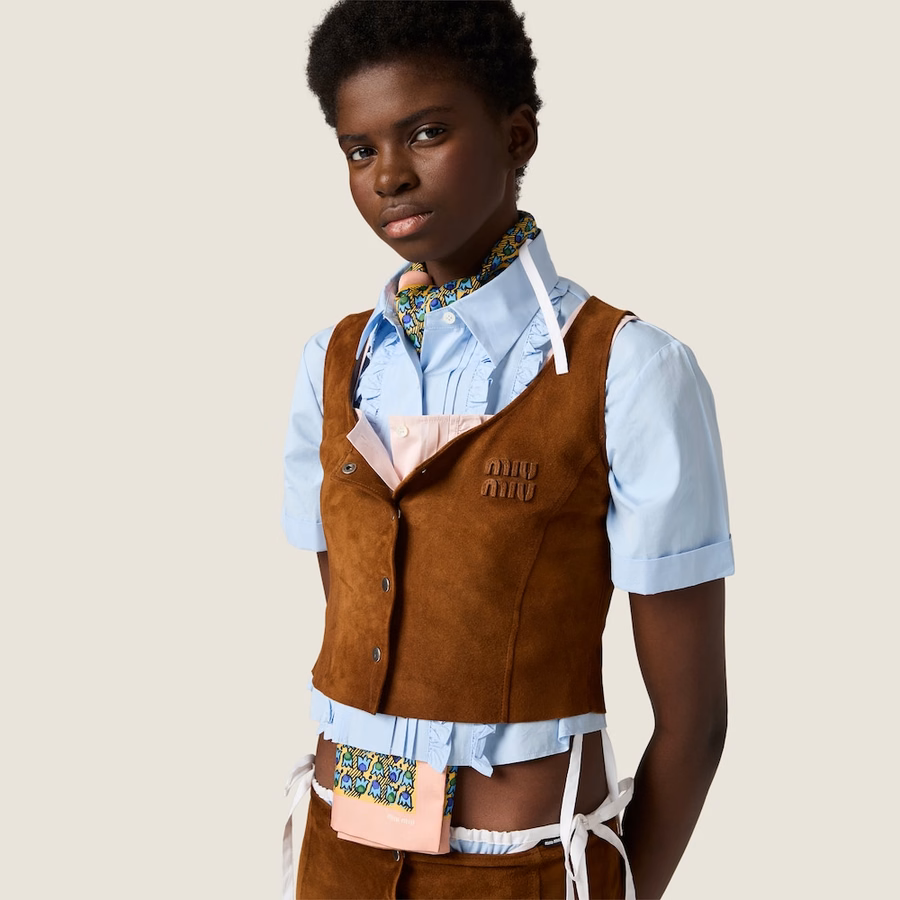 Poplin crop top