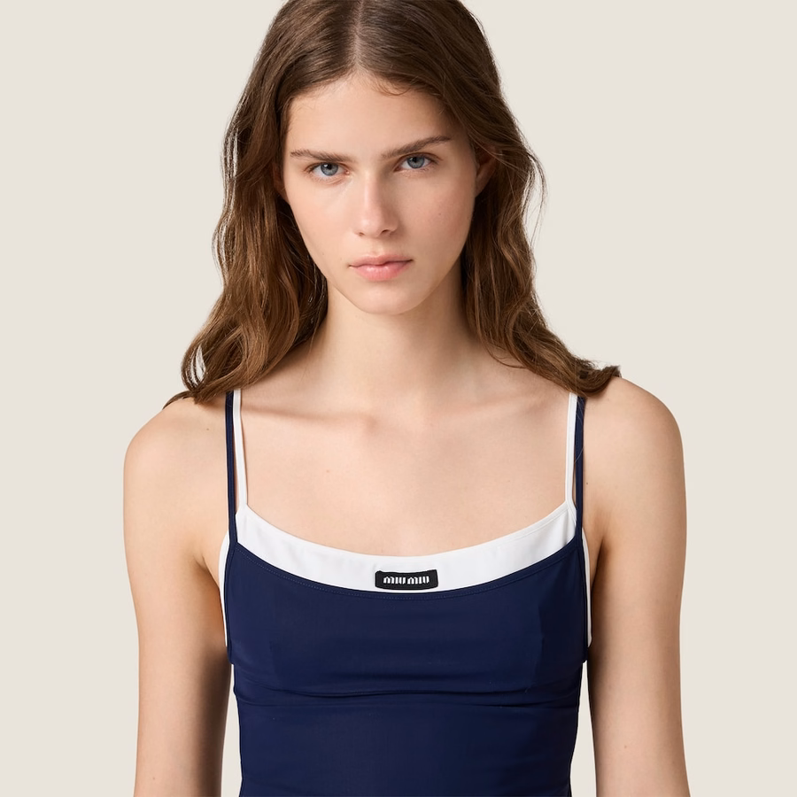 Stretch jersey top