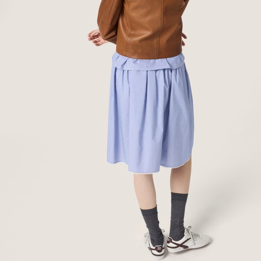 Gingham check skirt
