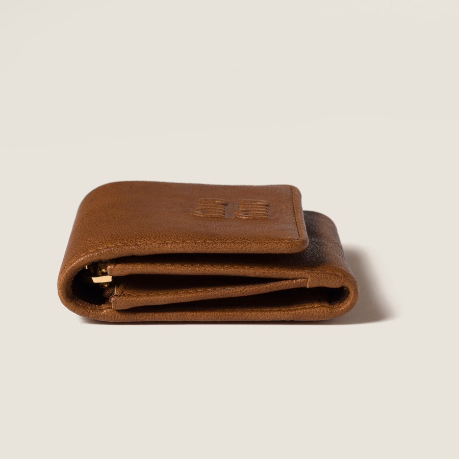Small nappa leather wallet