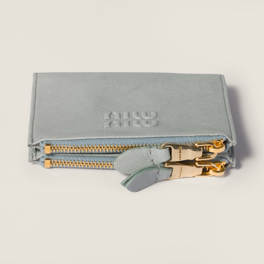 Small nappa leather wallet