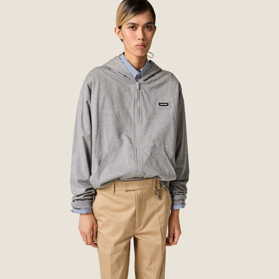 Cotton fleece hoodie