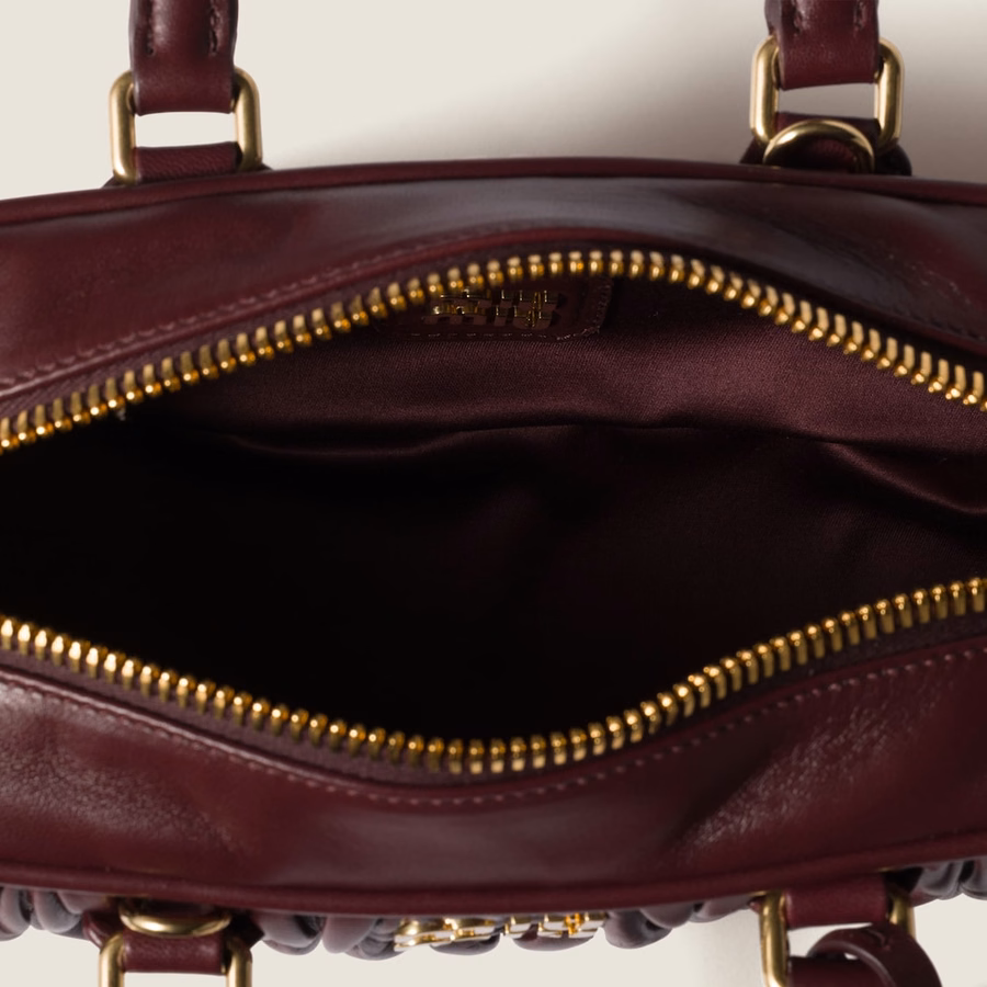 Arcadie matelassé nappa leather bag