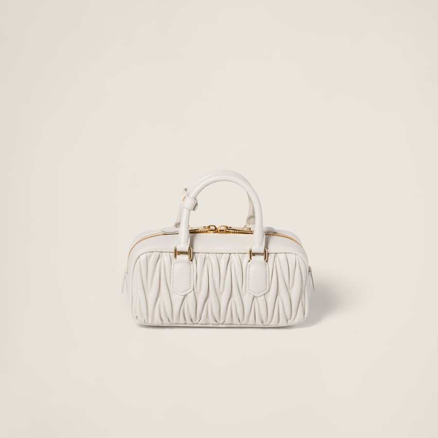 Arcadie matelassé nappa leather bag