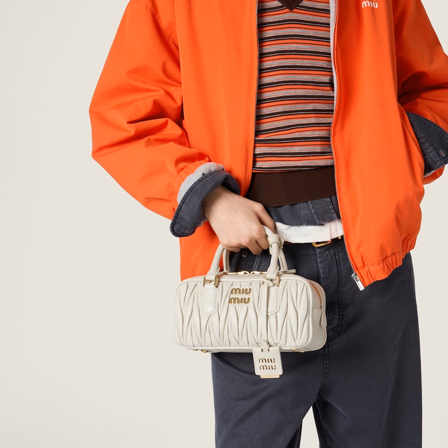 Arcadie matelassé nappa leather bag