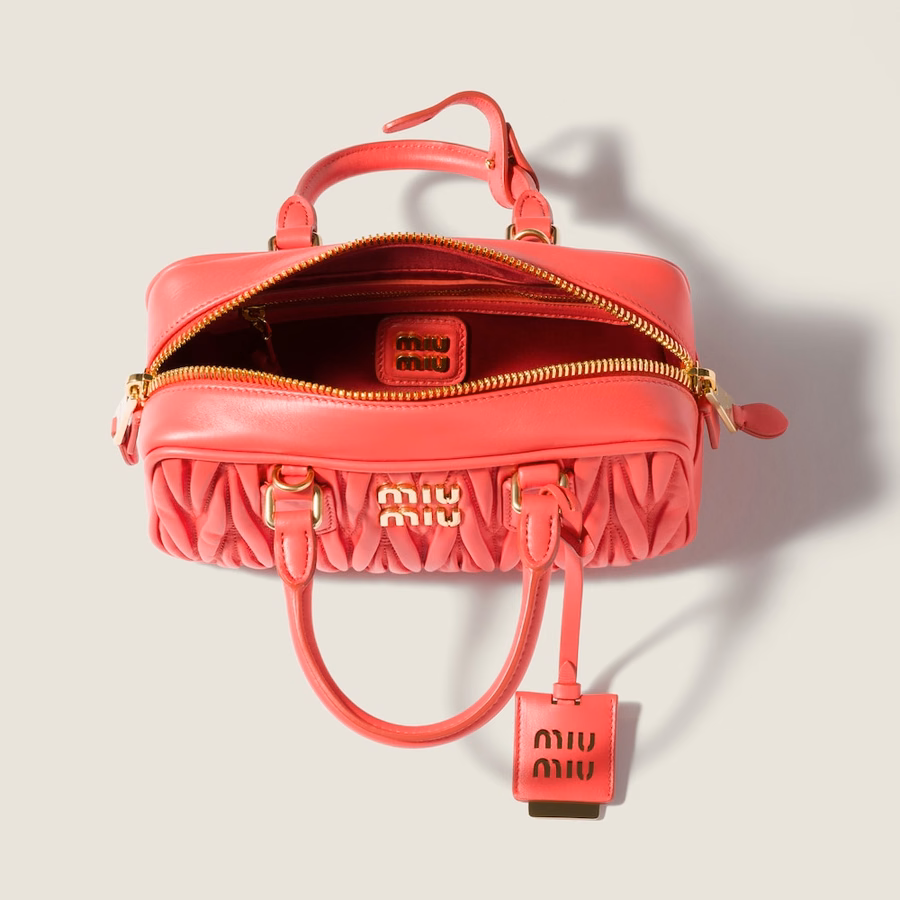 Arcadie matelassé nappa leather bag