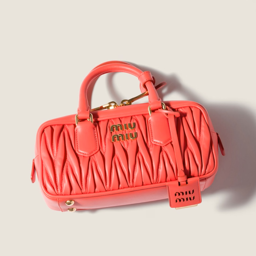 Arcadie matelassé nappa leather bag