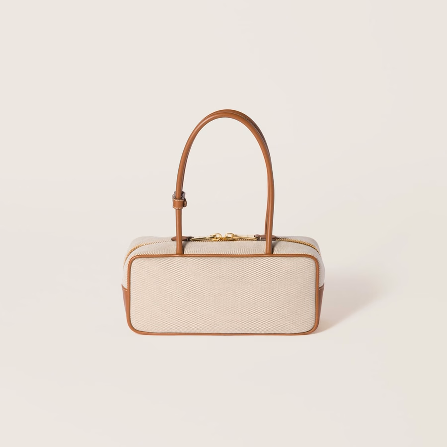 Beau canvas and leather bag