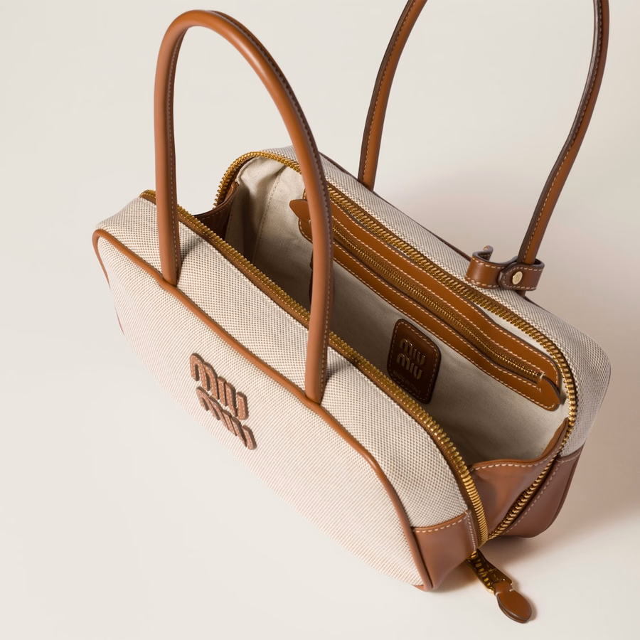 Beau canvas and leather bag