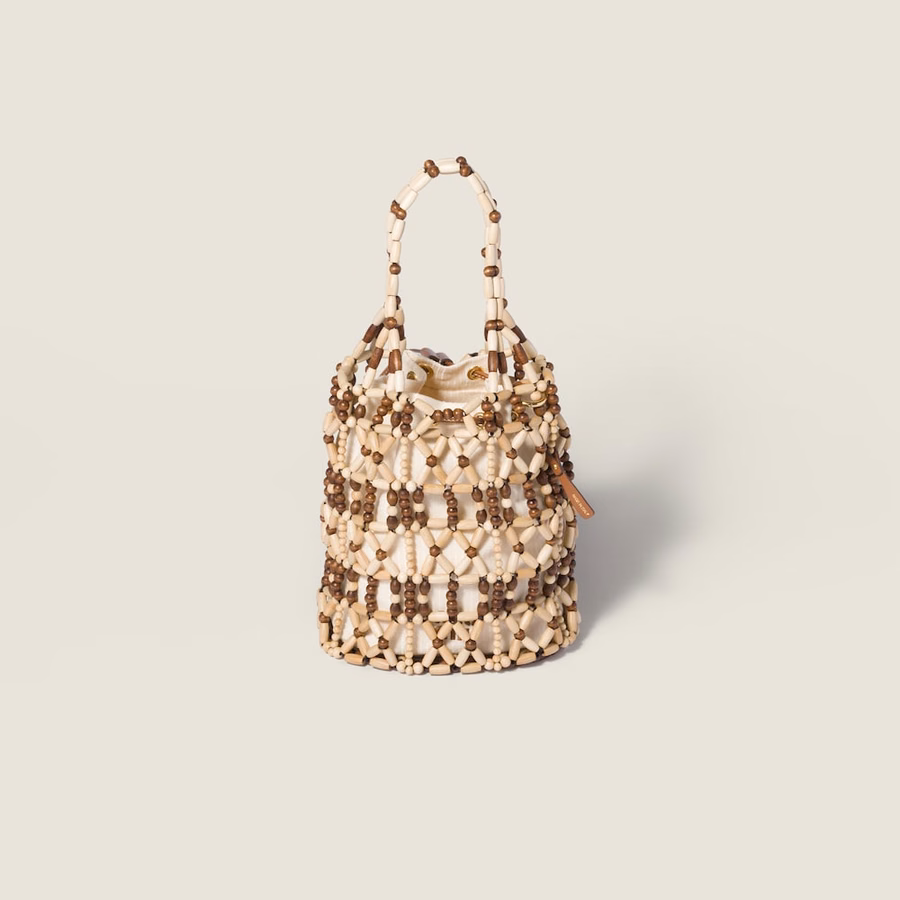 Mesh bucket bag