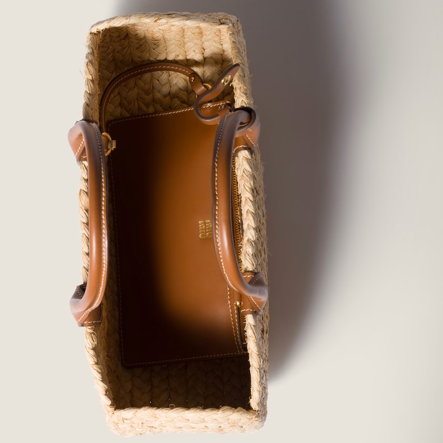 Raffia handbag
