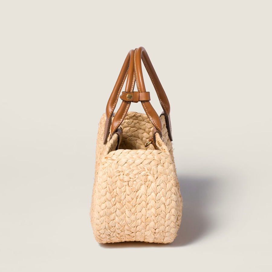 Raffia handbag