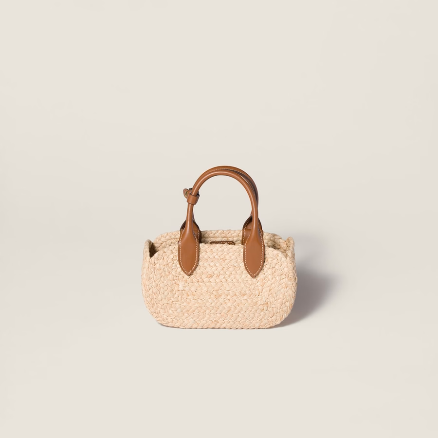 Raffia handbag