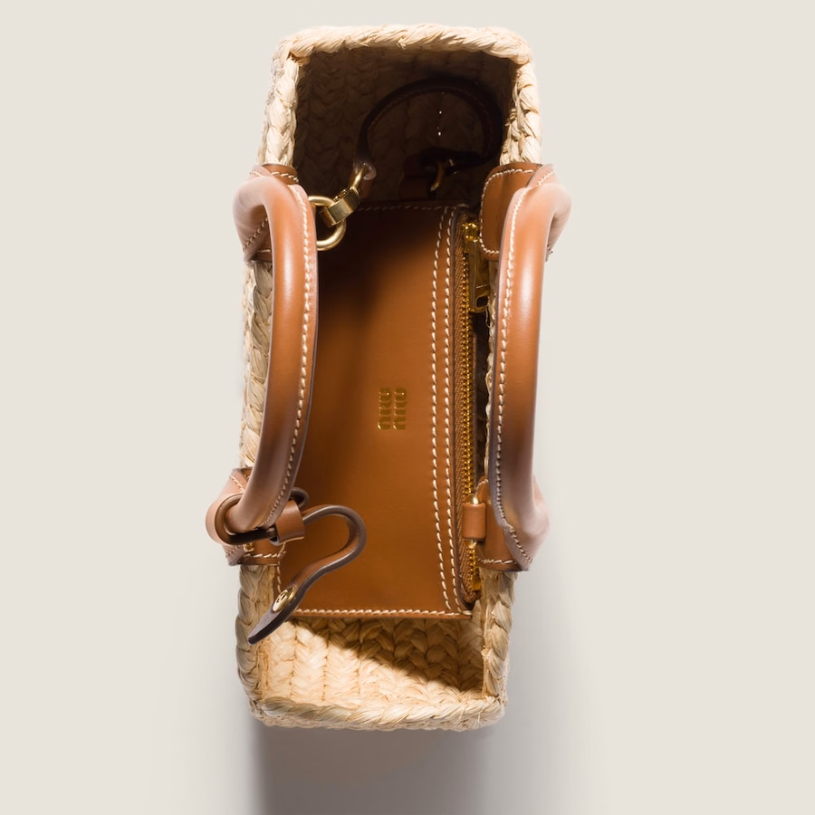 Raffia handbag