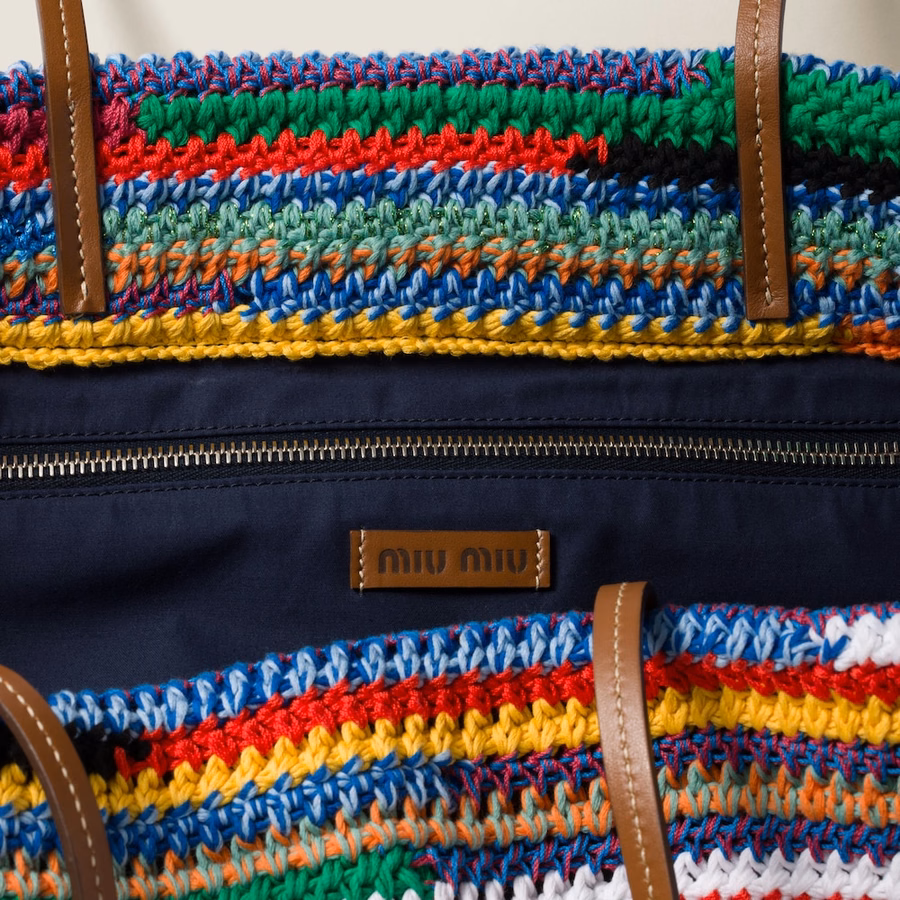 Crochet tote bag