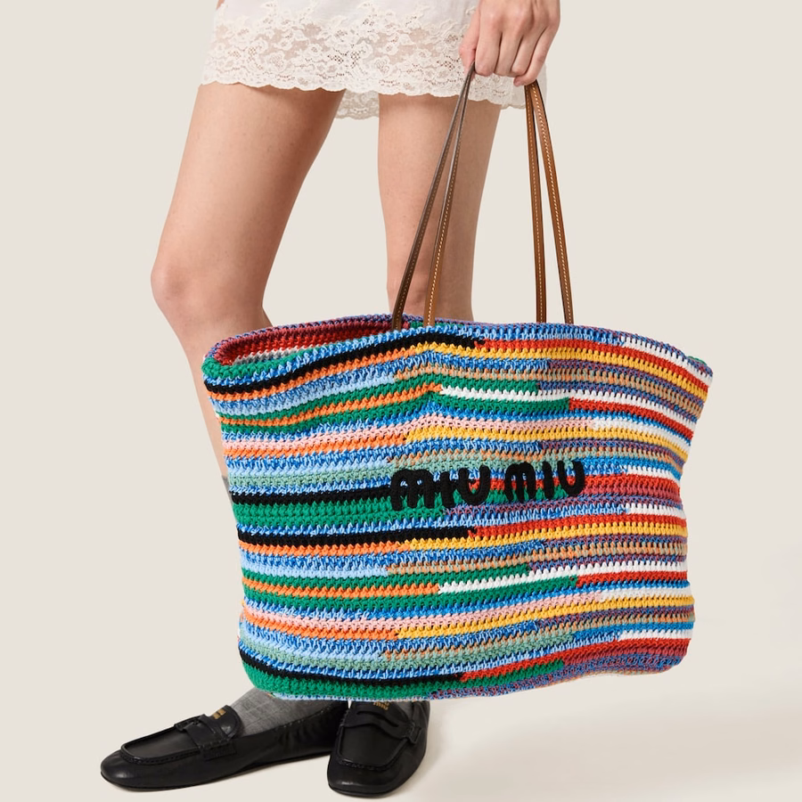 Crochet tote bag