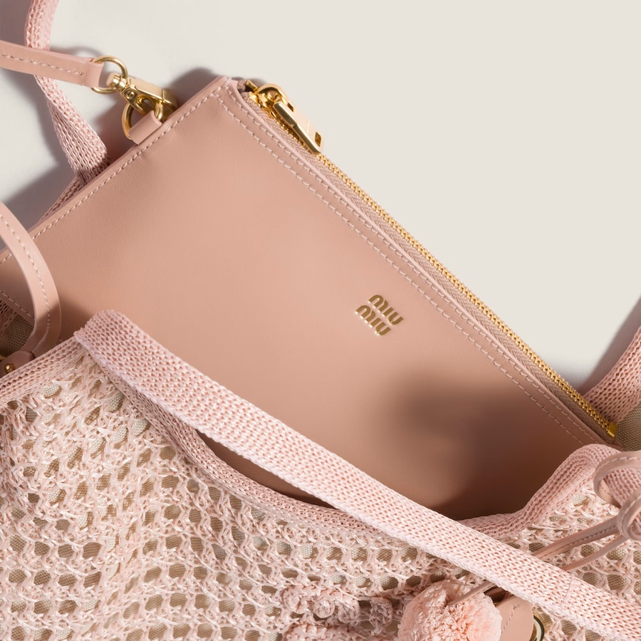 Ivy raffia crochet bag