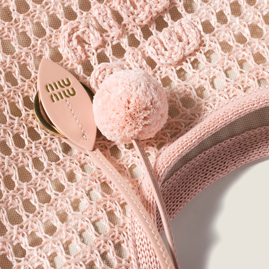 Ivy raffia crochet bag