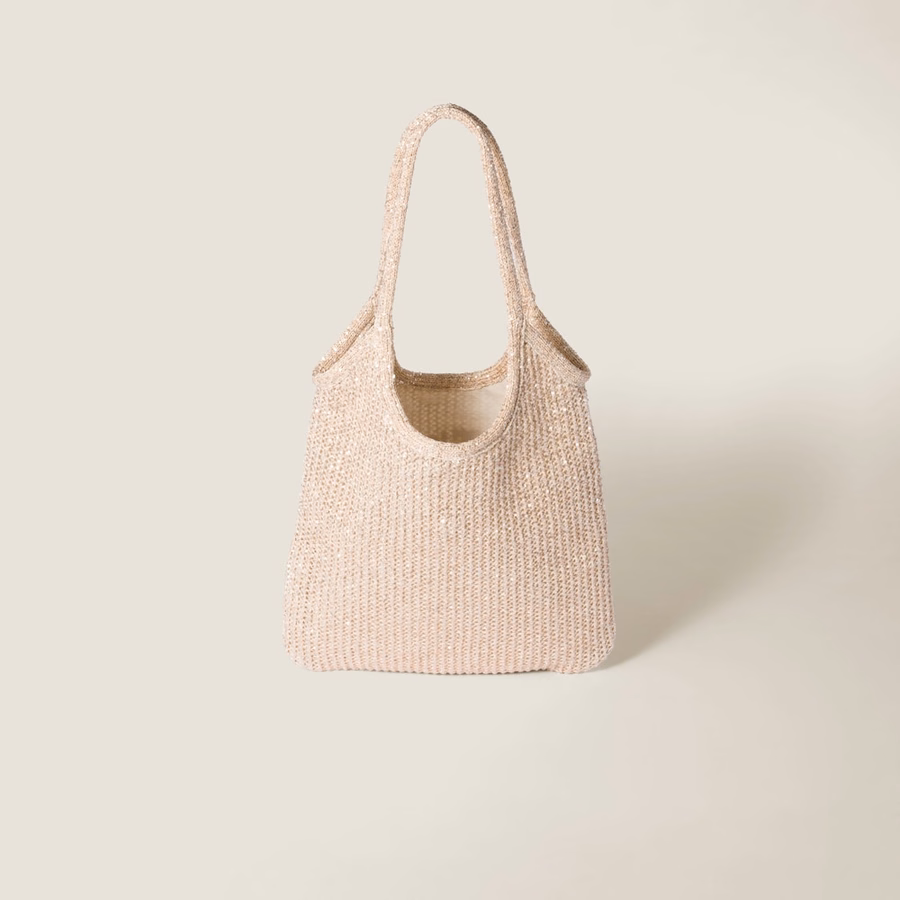 Ivy sequin mesh bag