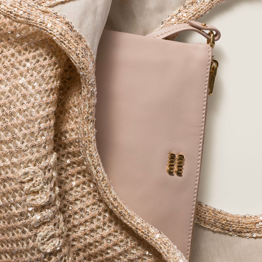 Ivy sequin mesh bag
