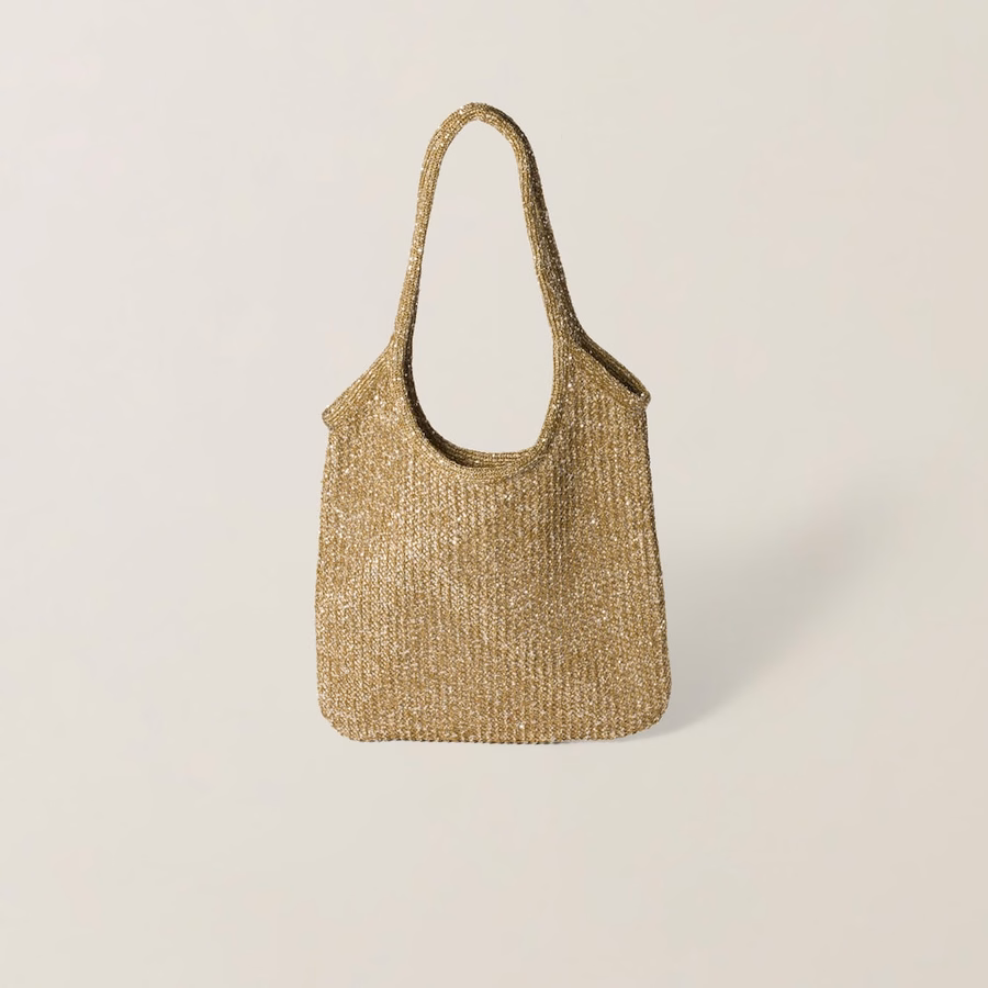 Ivy sequin mesh bag