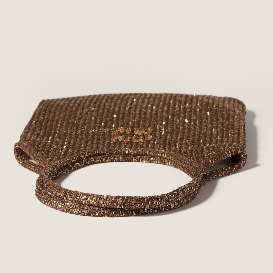 Ivy sequin mesh bag